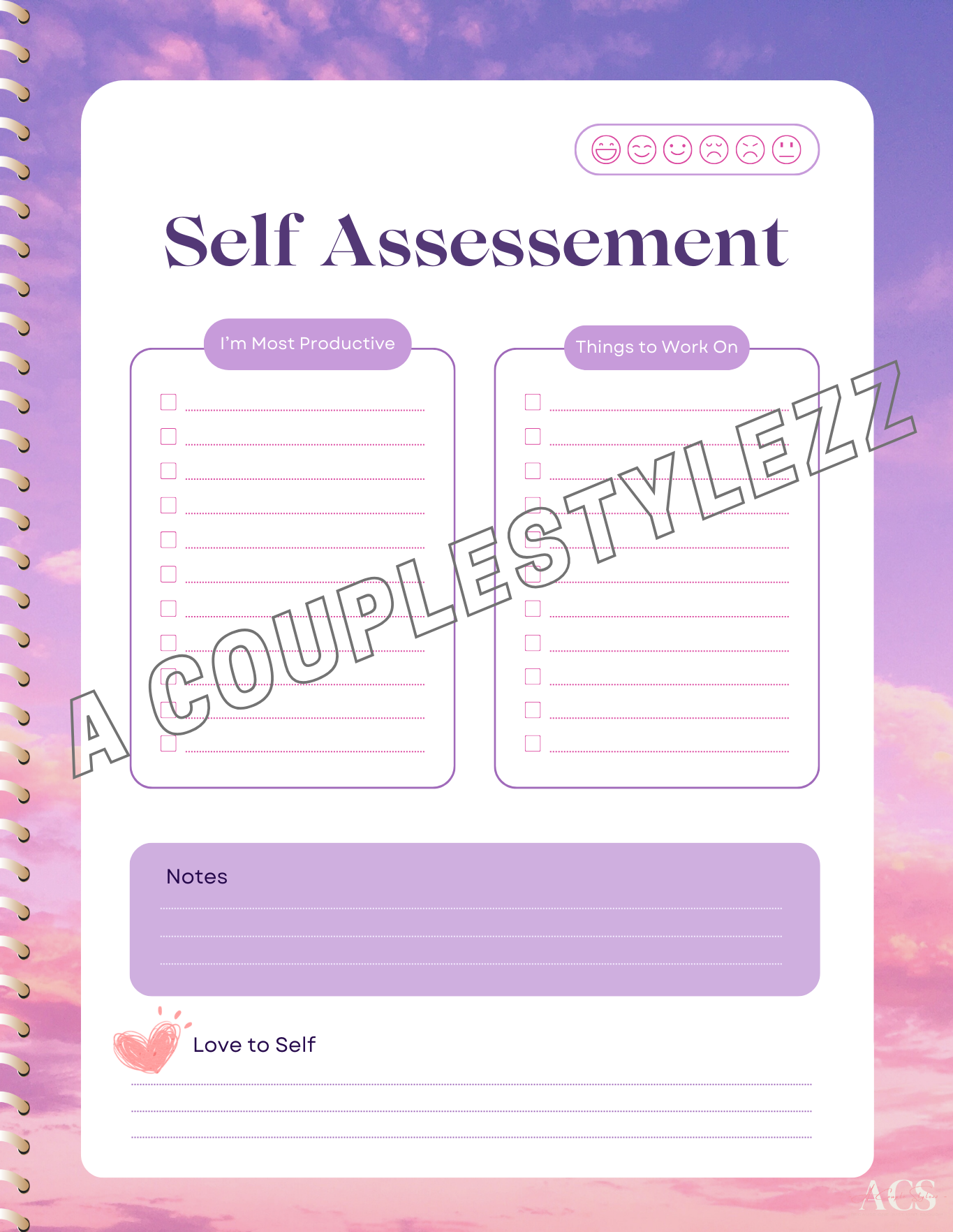 Digital Self Love Notebook